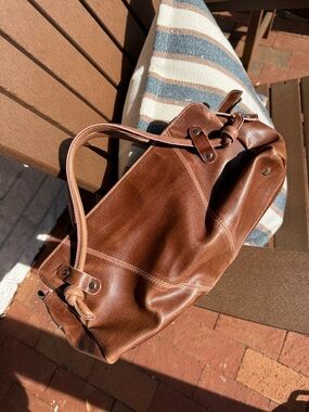 Vintage Y2K Brown Vegan Leather Handbag